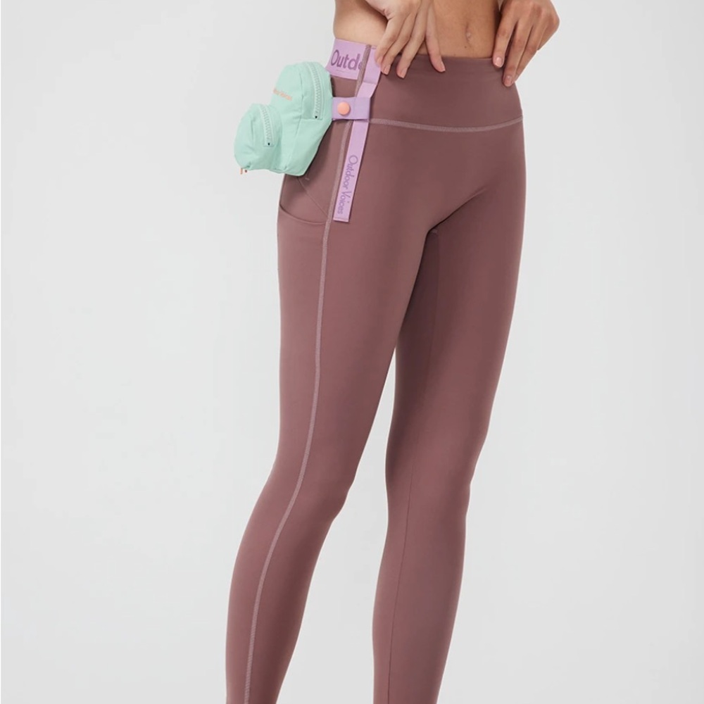 Outdoor Voices Snacks 7/8 Leggings in Deep Taupe